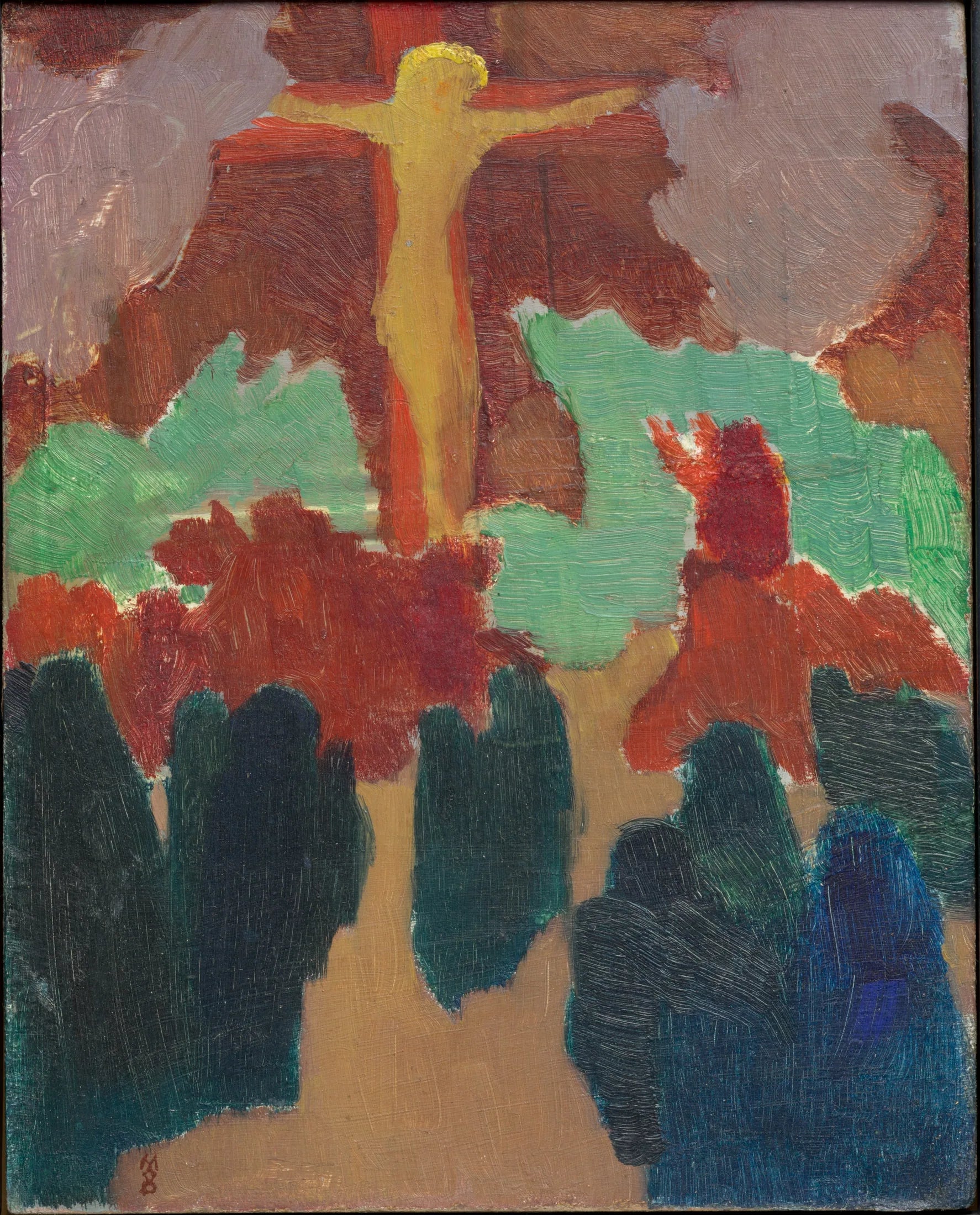 Le Christ orange - Maurice Denis image 1 copie de tableau peinte à la main