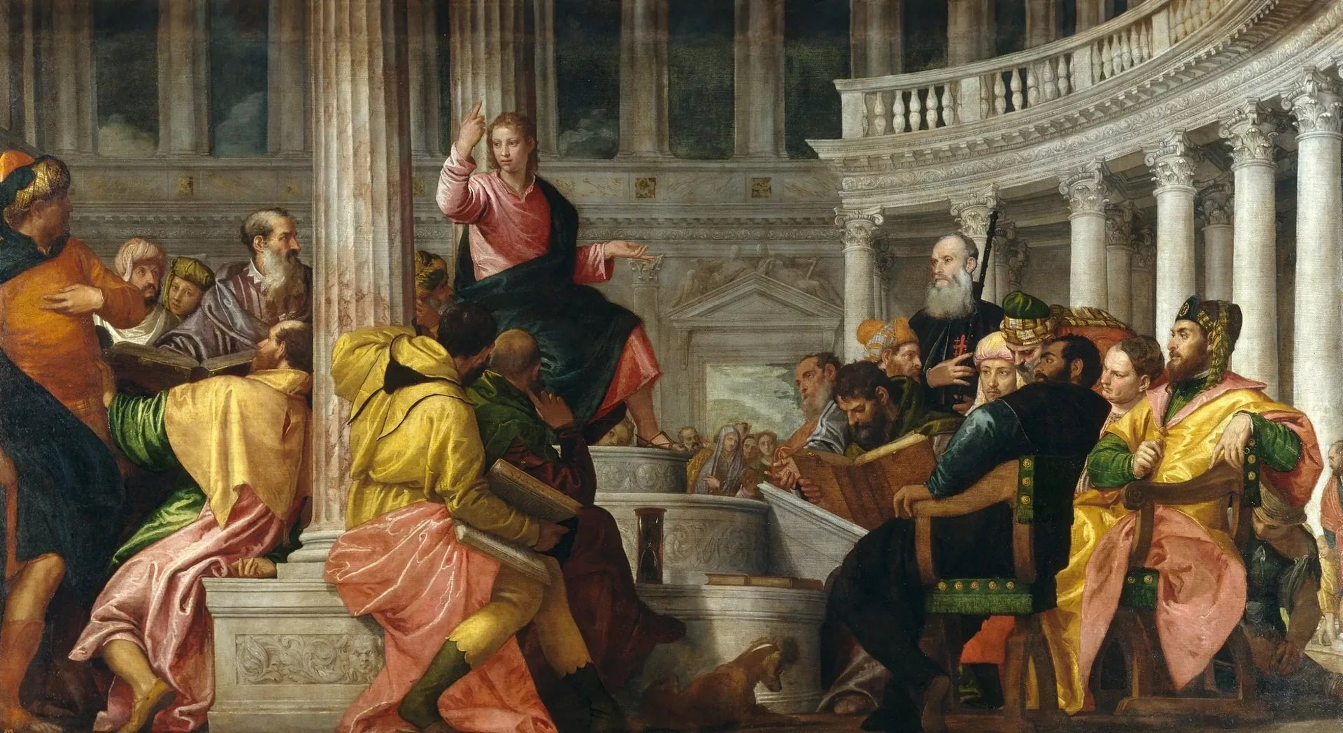 Le Christ parmi les docteurs - Paul Véronèse image 1 reproduction artisanale de tableau