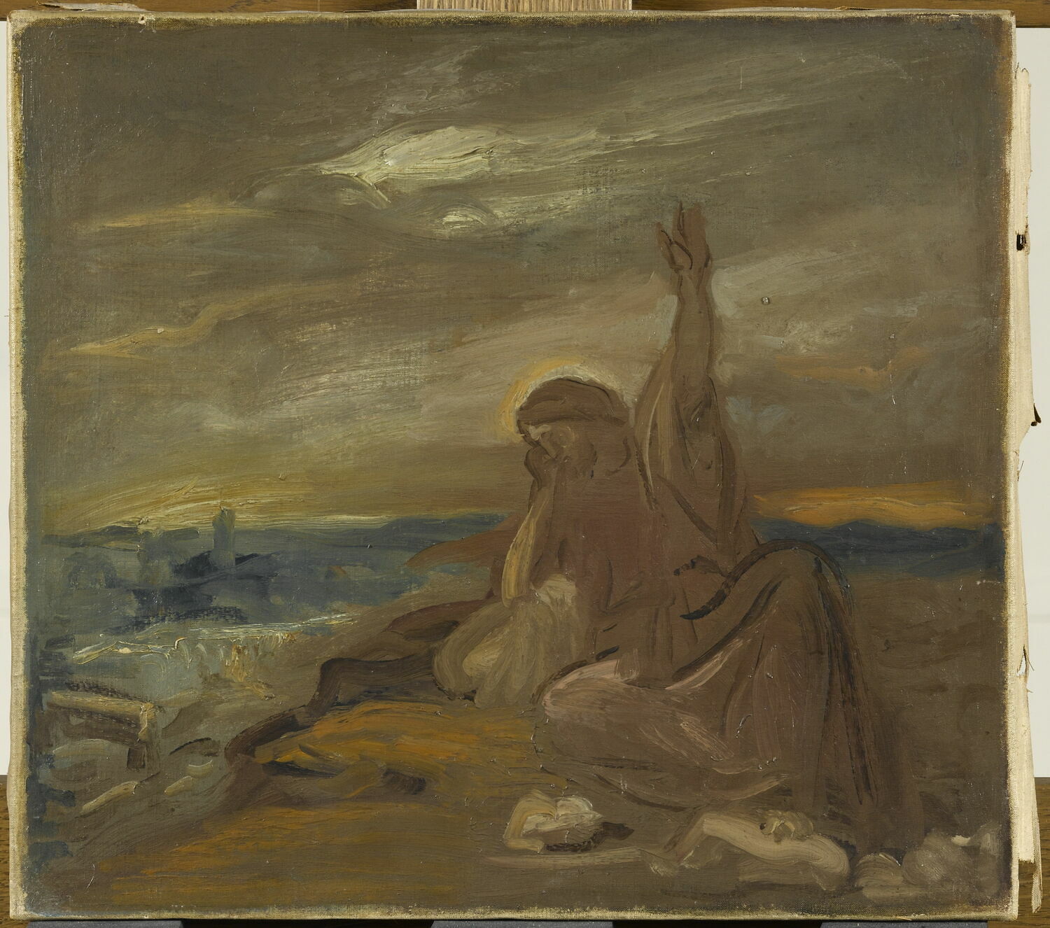 Le Christ pleurant sur Jérusalem - Théodore Chassériau image 1 copie peinte à la main à l’huile