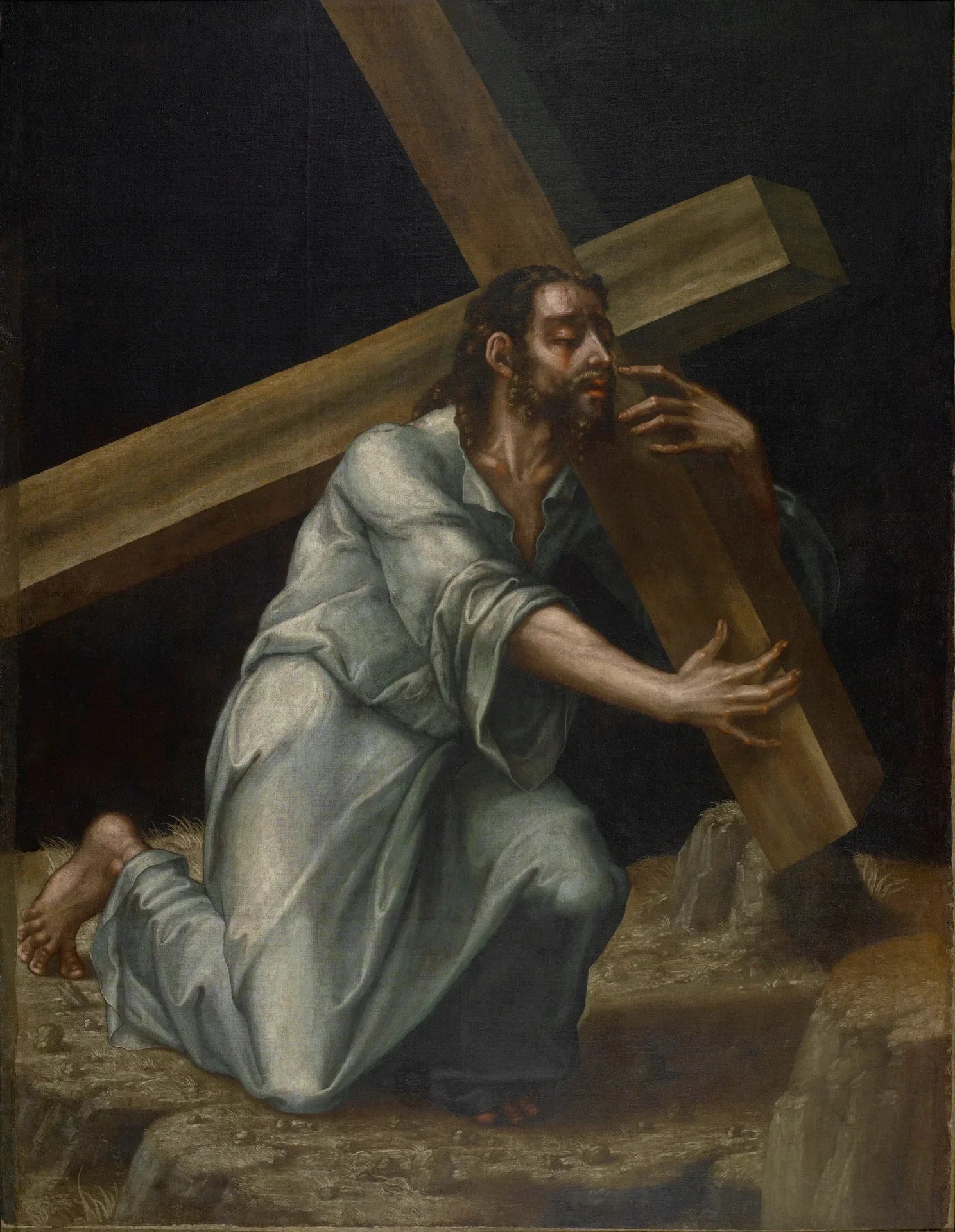 Le Christ portant la croix - Luis de Morales image 1 copie peinte à la main à l’huile