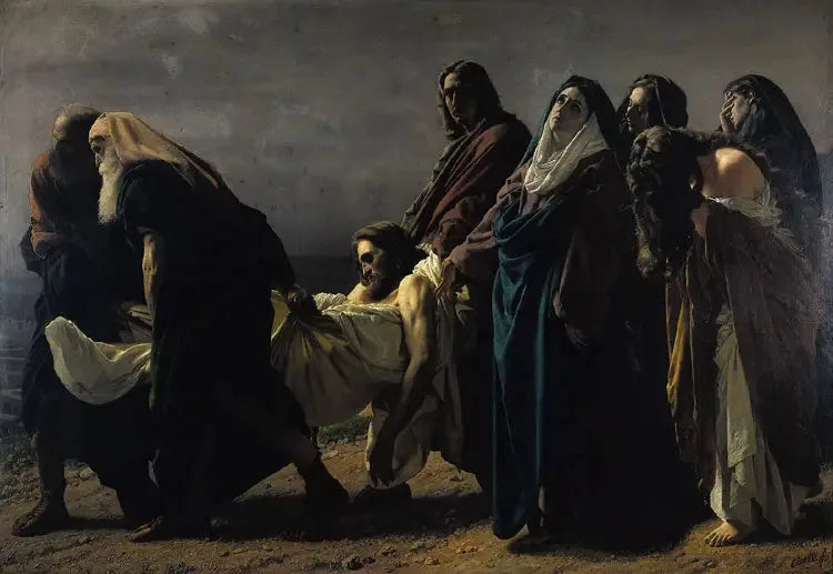 Le Christ porté au tombeau - Antonio Ciseri