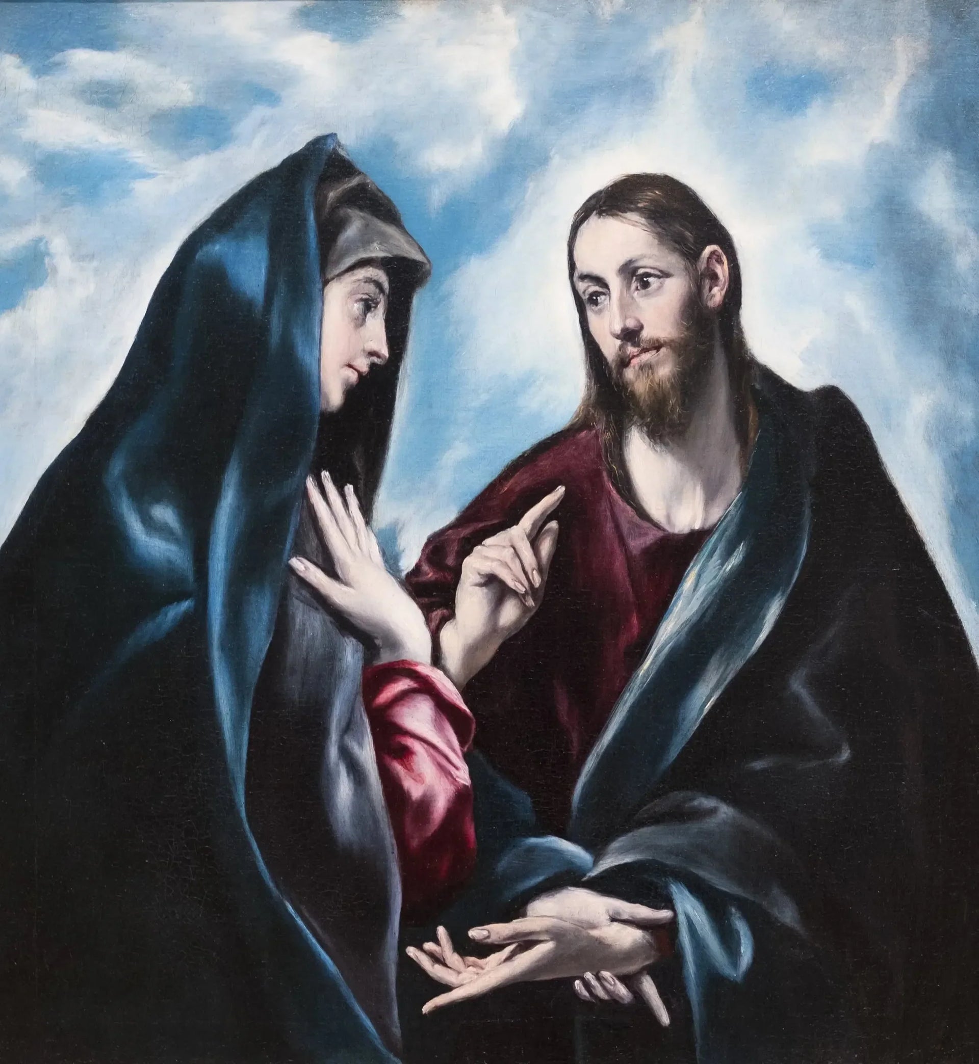 Le Christ prenant congé de sa mère - El Greco image 1 copie de tableau peinte à la main