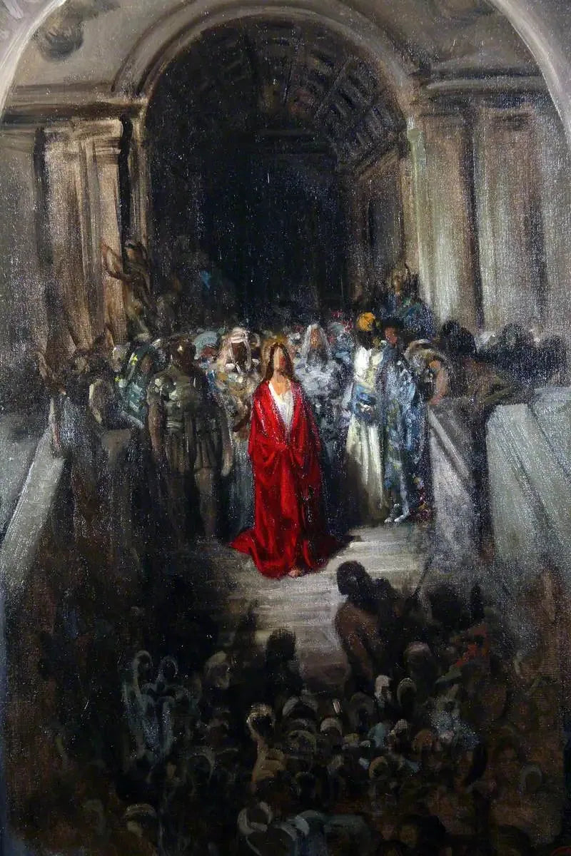 Le Christ quittant le prétoire - Gustave Doré image 1 reproduction artisanale de tableau