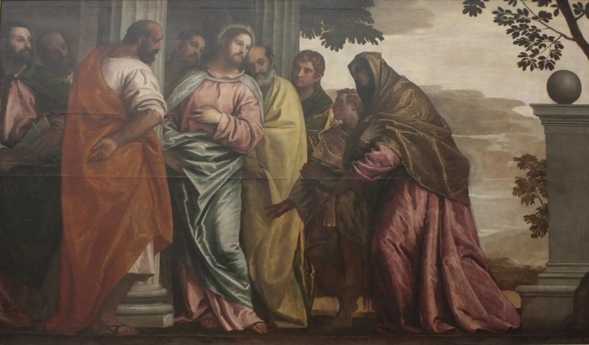 Le Christ rencontrant la femme et les fils de Zébédée - Paul Véronèse image 1 reproduction artisanale de tableau