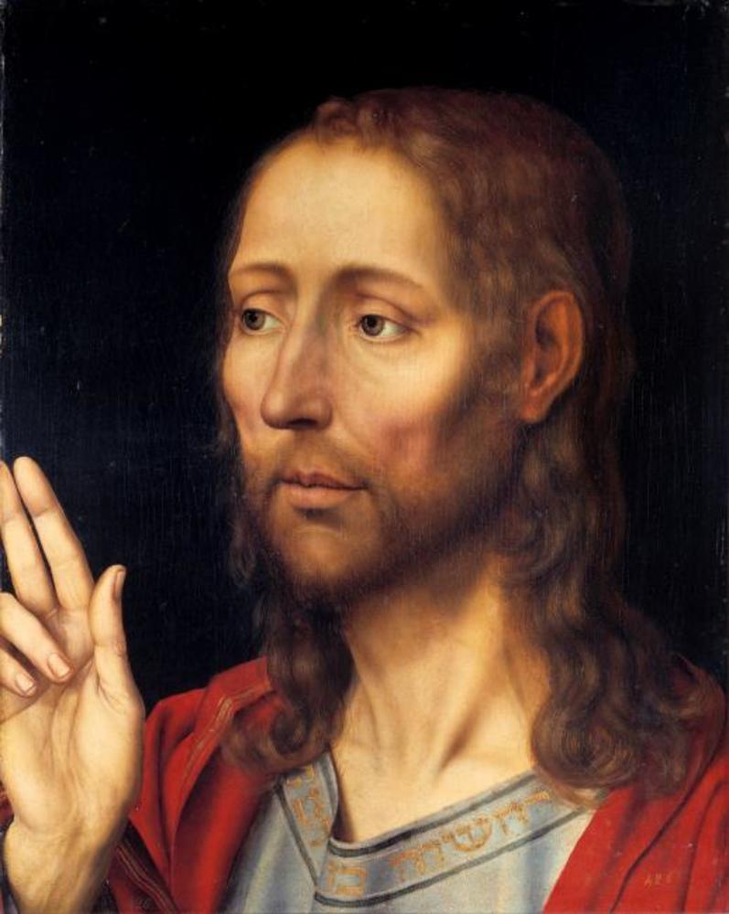 Le Christ Sauveur - Quentin Metsys image 1 copie de tableau peinte à la main