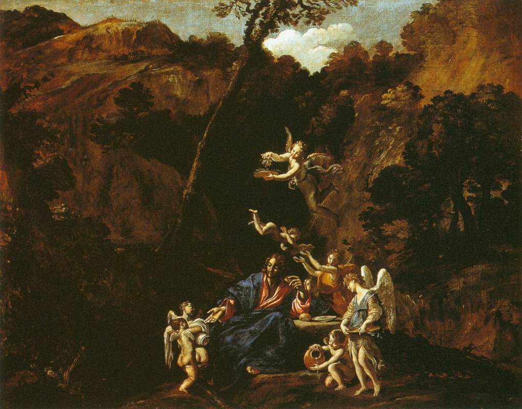 Le Christ servi par les anges - Giovanni Lanfranco image 1 reproduction réalisée par Alpha Reproduction
