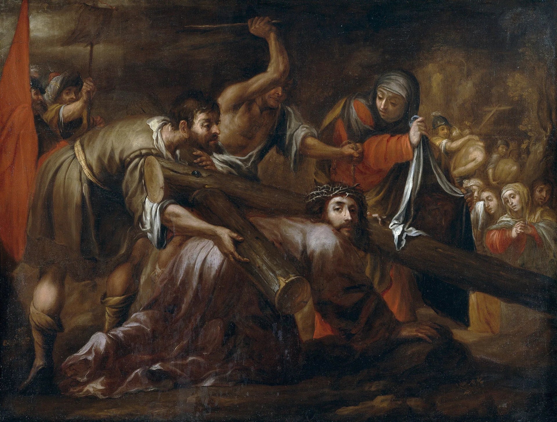 Le Christ sur le chemin du Calvaire et Sainte Véronique - Juan de Valdés Leal image 1 reproduction artisanale de tableau