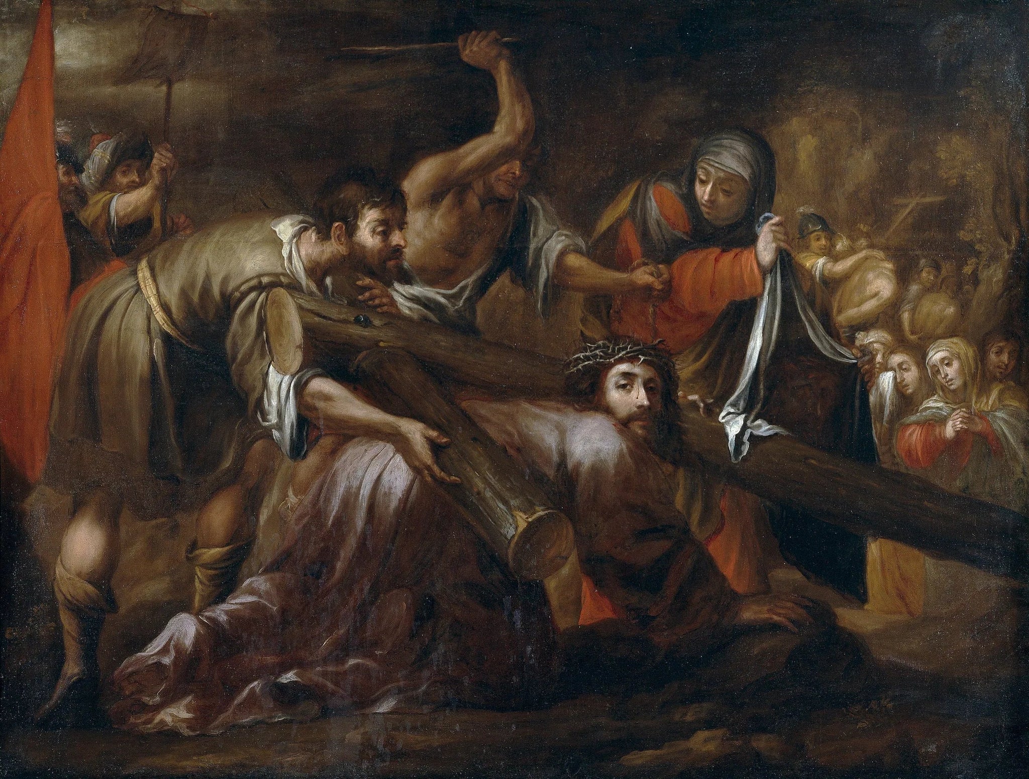 Le Christ sur le chemin du Calvaire et Sainte Véronique - Juan de Valdés Leal image 1 reproduction artisanale de tableau