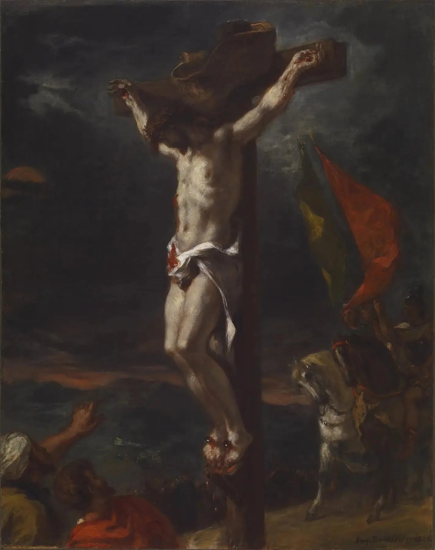Le Christ sur la croix - Eugène Delacroix image 1 copie peinte à la main à l’huile