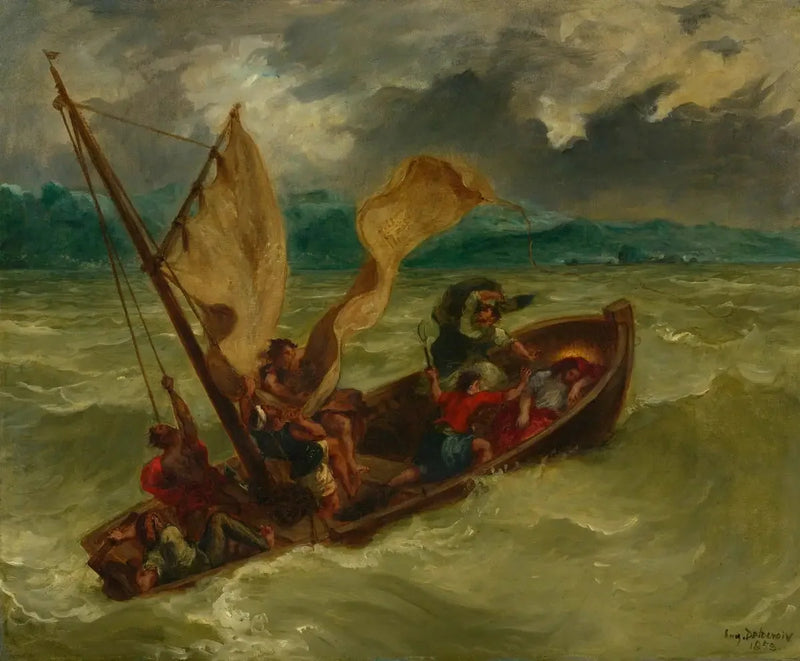 Le Christ sur le lac de Génésareth - Eugène Delacroix