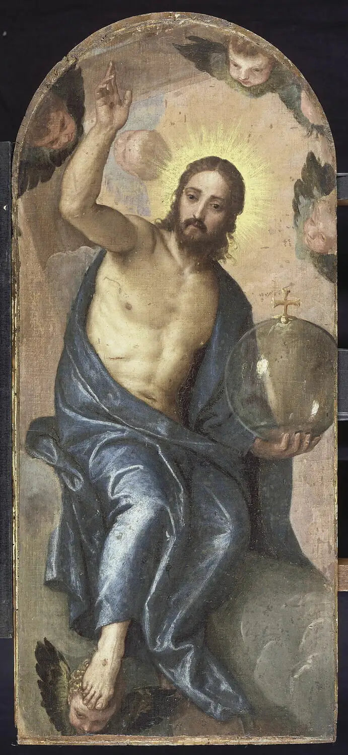Le Christ tenant la boule du monde - Paul Véronèse image 1 tableau peint à l’huile sur toile