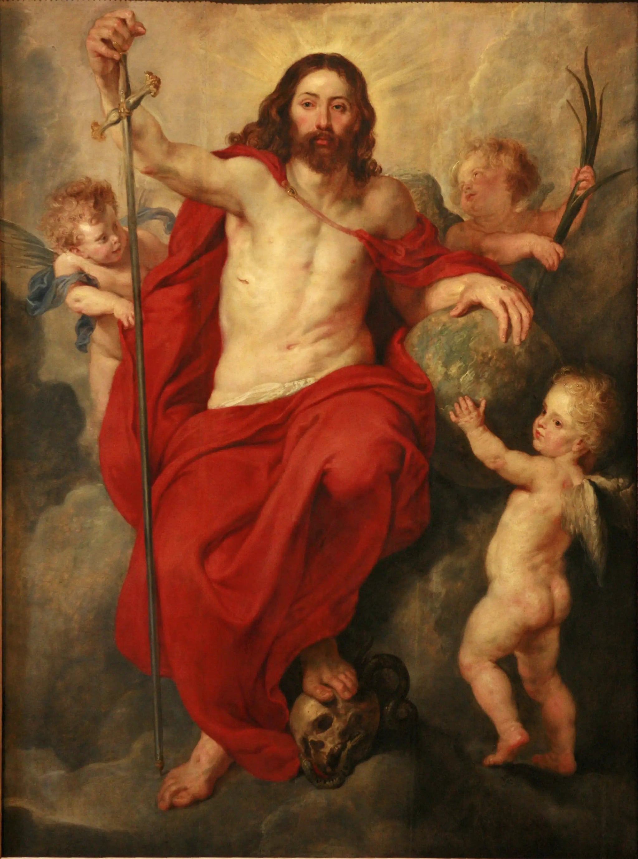 le Christ triomphant de la Mort et du Péché - Peter Paul Rubens image 1 reproduction de peinture à l’huile
