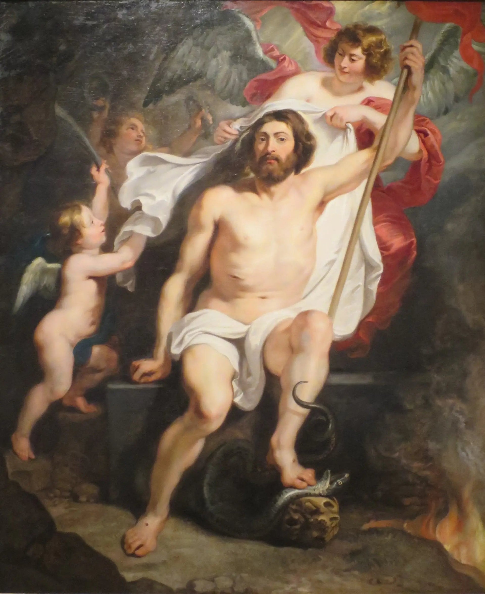 Le Christ triomphant du péché et de la mort - Peter Paul Rubens image 1 reproduction de peinture à l’huile