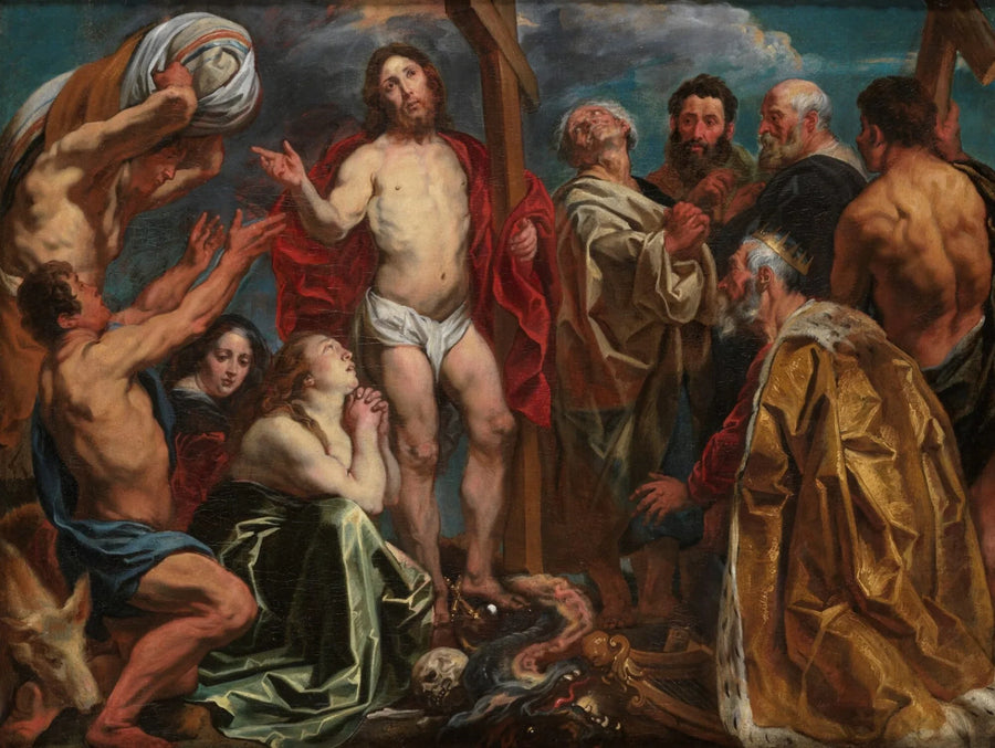 Le Christ triomphant parmi les neuf pénitents - Jacob Jordaens