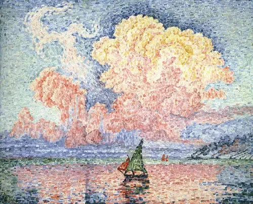 Le ciel rose, Antibes - Paul Signac
