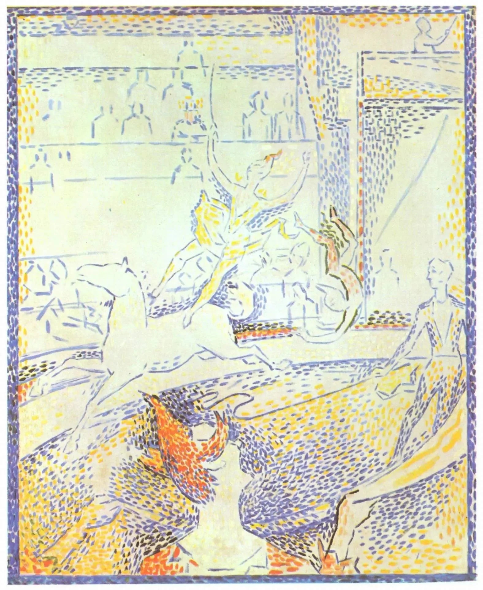 Le Cirque - Georges Seurat image 1 reproduction de peinture à l’huile