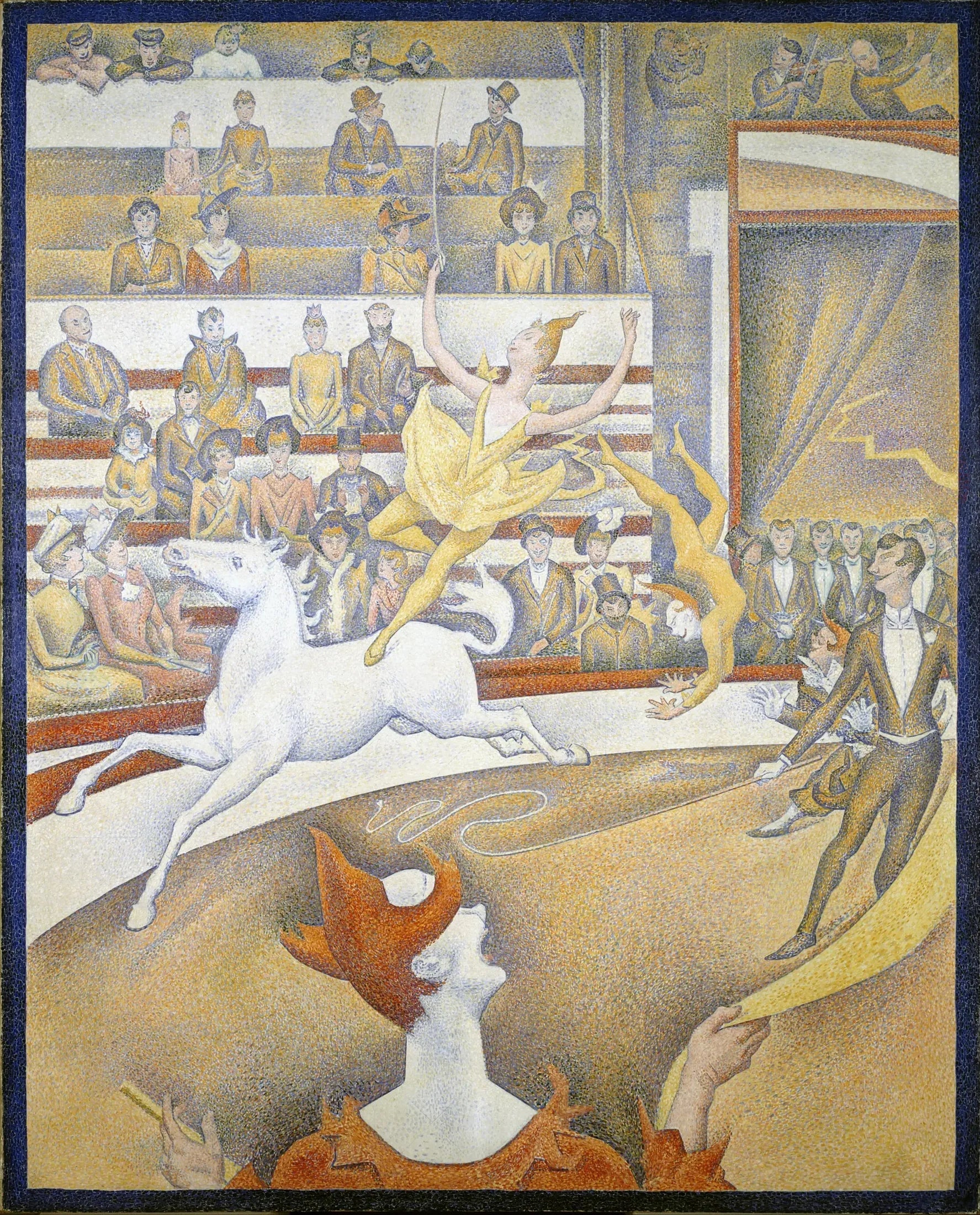 Le Cirque - Georges Seurat image 1 copie peinte à la main à l’huile