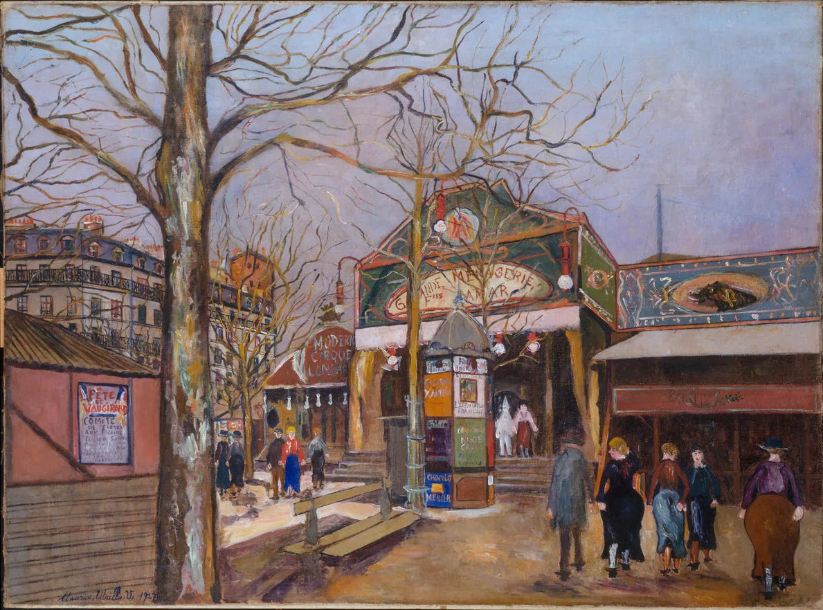 Le cirque - Maurice Utrillo image 1 copie de tableau peinte à la main