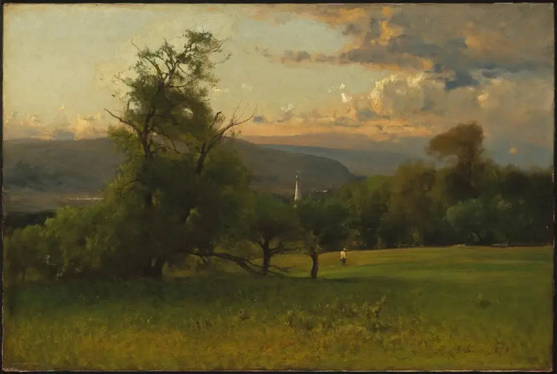 Le clocher de l'église - George Inness