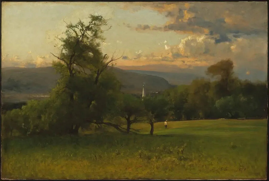 Le clocher de l'église - George Inness