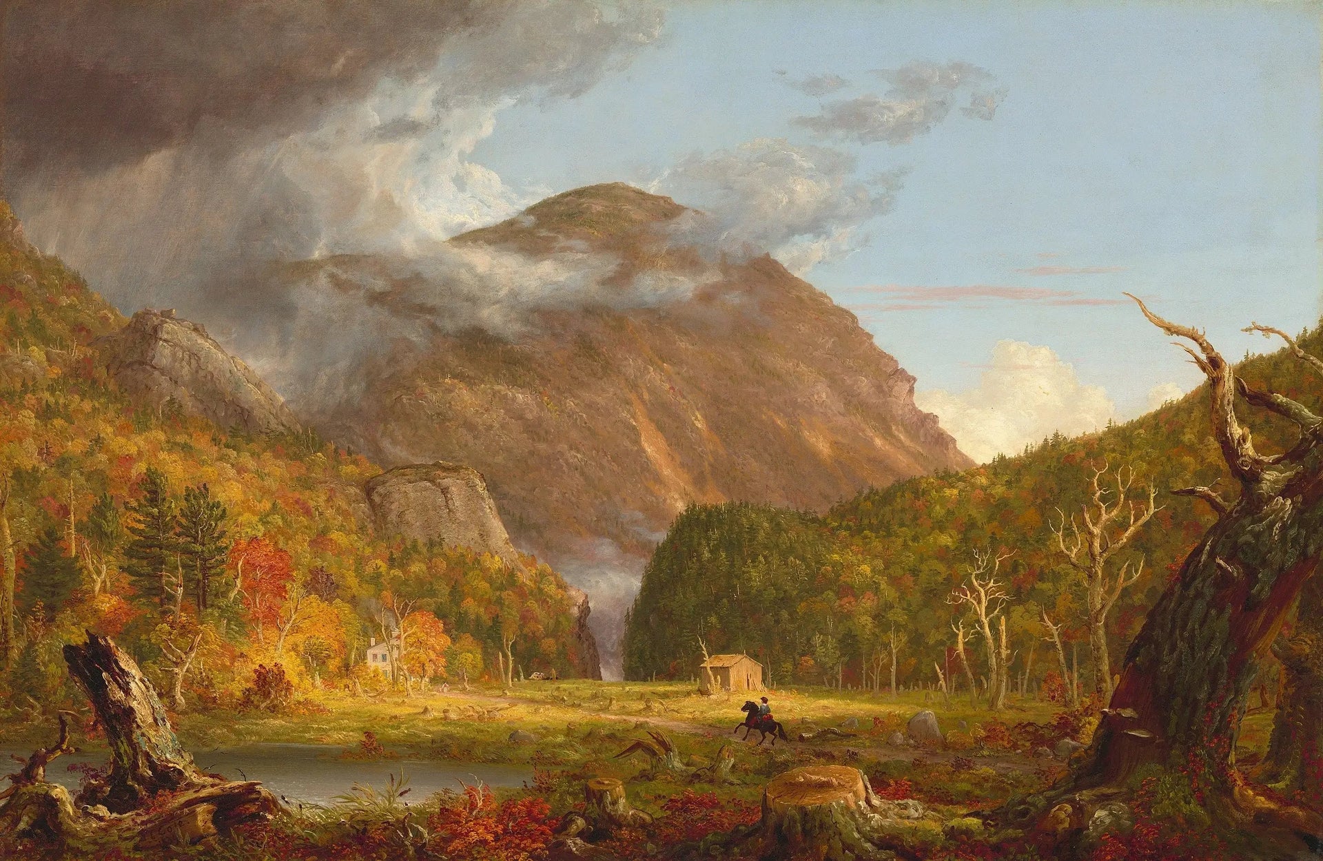 Le Col des Montagnes Blanches - Thomas Cole image 1 copie peinte à la main à l’huile