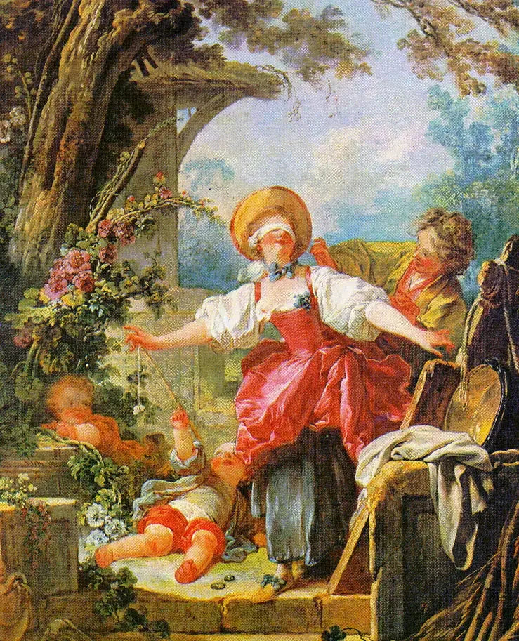 Le Colin-Maillard - Jean-Honoré Fragonard image 1 reproduction réalisée par Alpha Reproduction