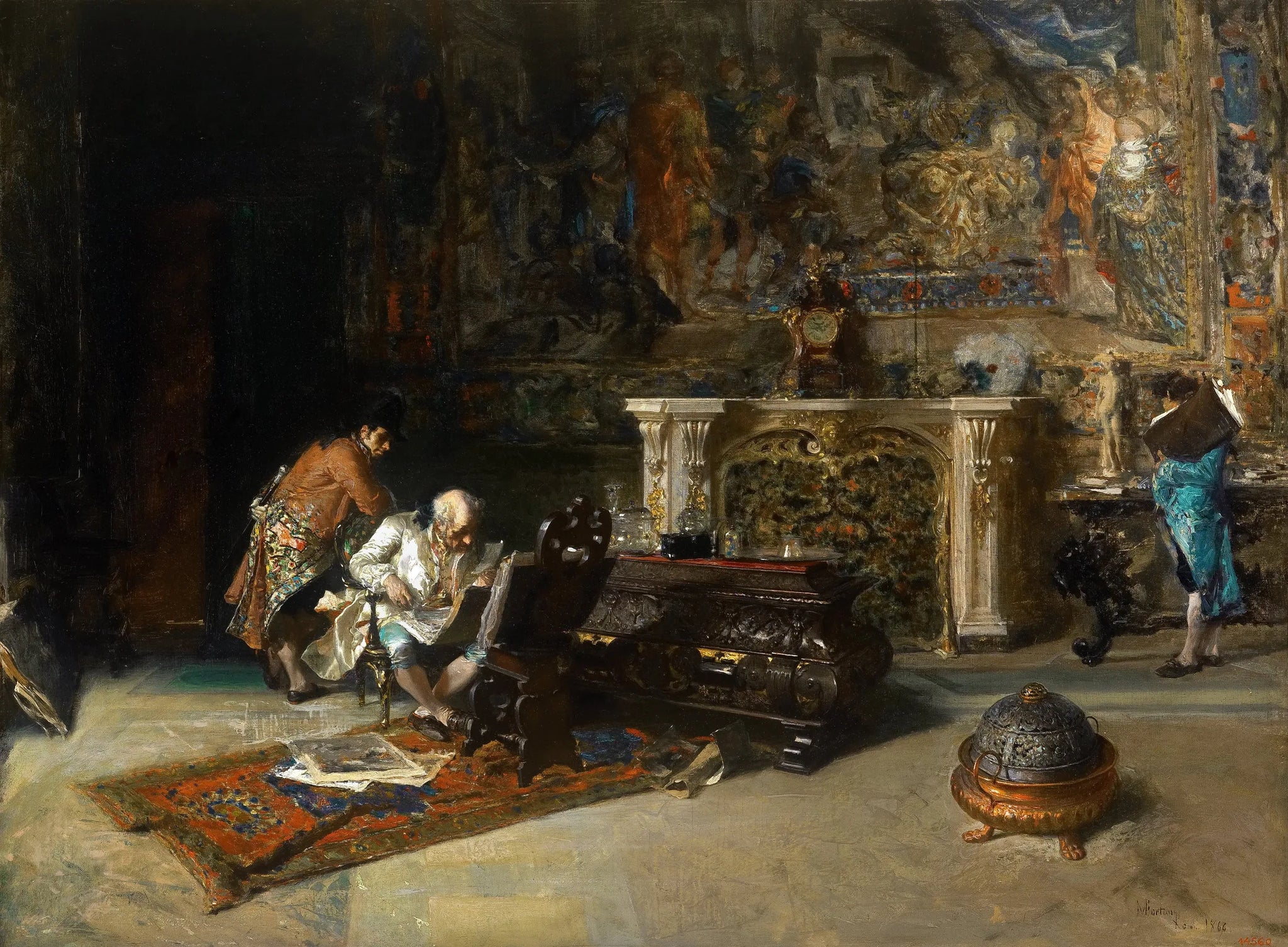 Le collectionneur d'estampe - Mariano Fortuny Marsal image 1 reproduction réalisée par Alpha Reproduction