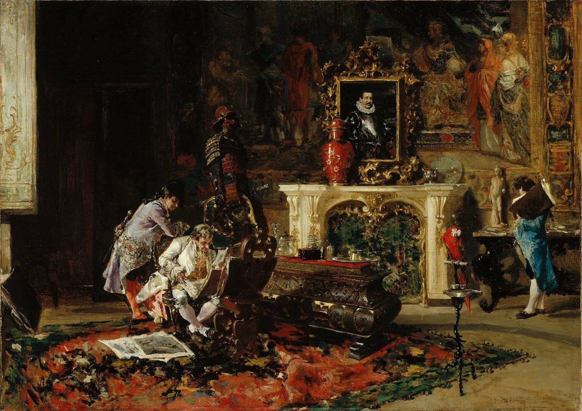 Le Collectionneur d'estampes - Mariano Fortuny Marsal image 1 copie de tableau peinte à la main