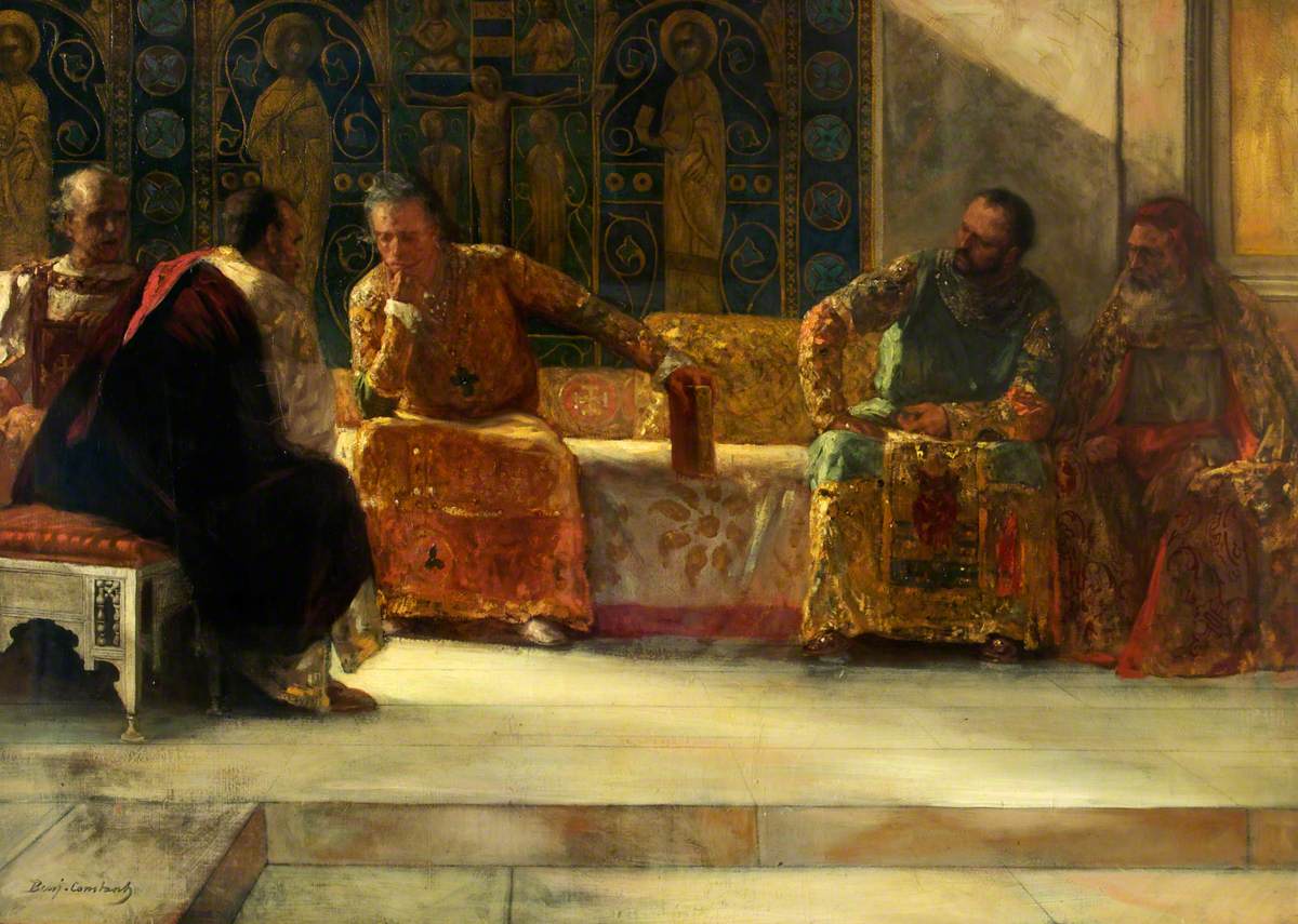 Le complot - Jean-Joseph Benjamin-Constant image 1 tableau peint à l’huile sur toile