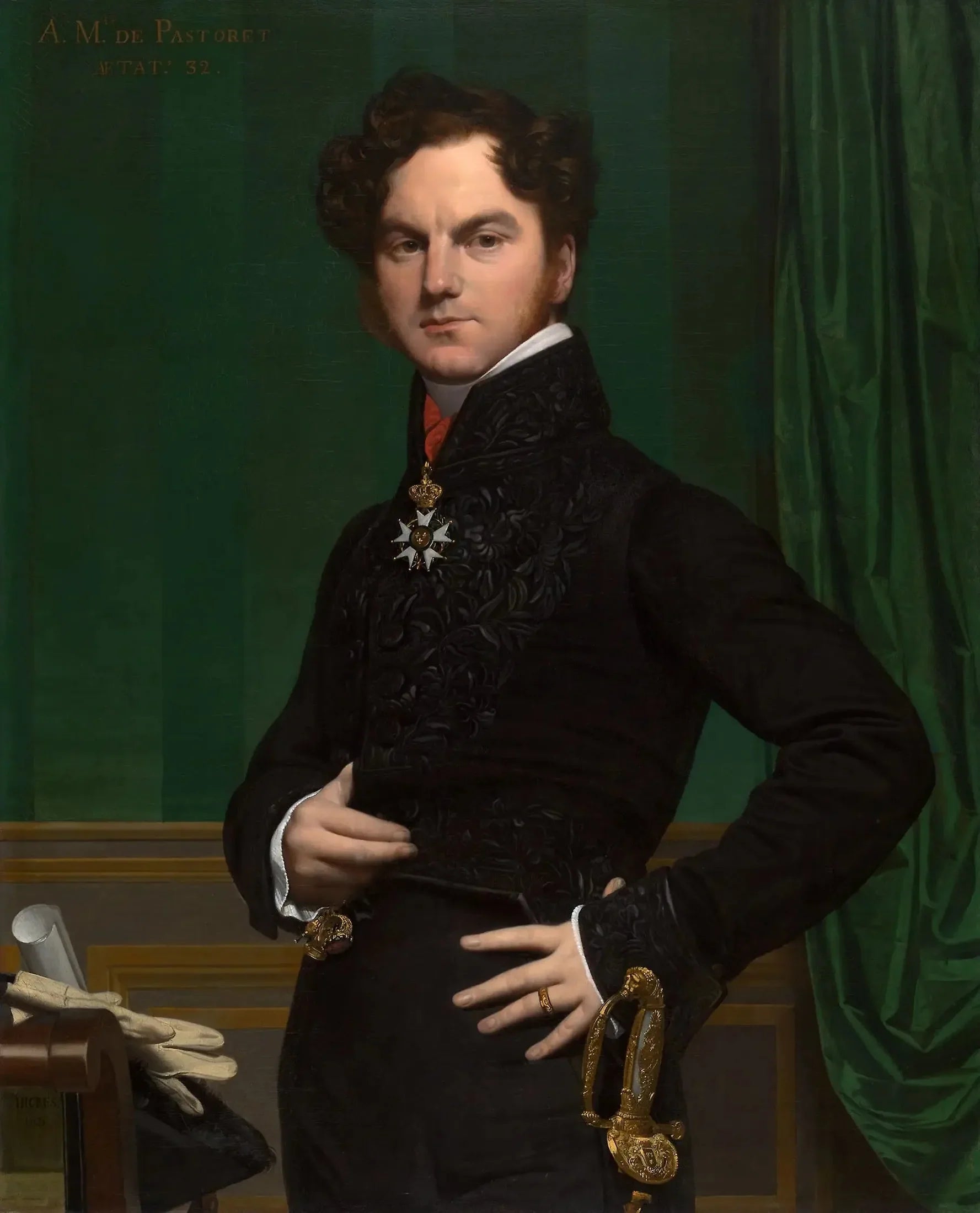 Le Comte Amédée-David de Pastoret - Jean-Auguste-Dominique Ingres image 1 reproduction de peinture à l’huile