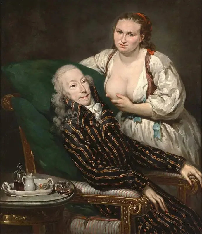 Le comte Franz de Paula Graf von Hartig et son épouse Eleanore en tant que Caritas Romana - Barbara Krafft