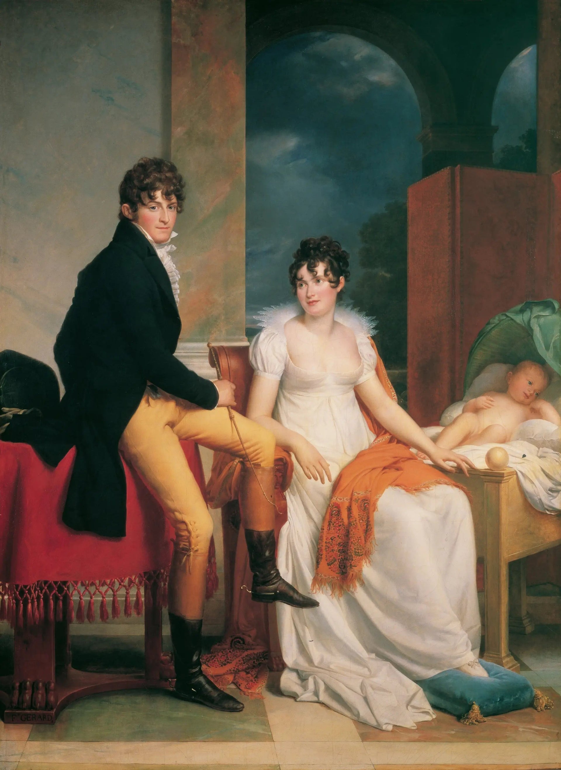 Le comte Moritz Christian von Fries et sa famille - François Gérard image 2 reproduction réalisée par Alpha Reproduction