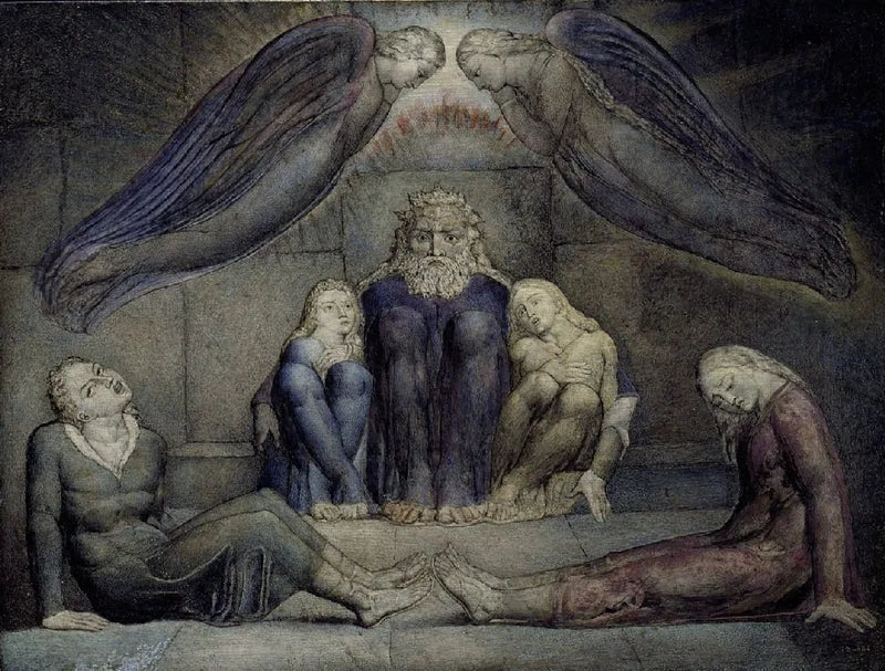 Le comte Ugolino et ses fils en prison - William Blake image 1 reproduction d’œuvre d’art à l’huile