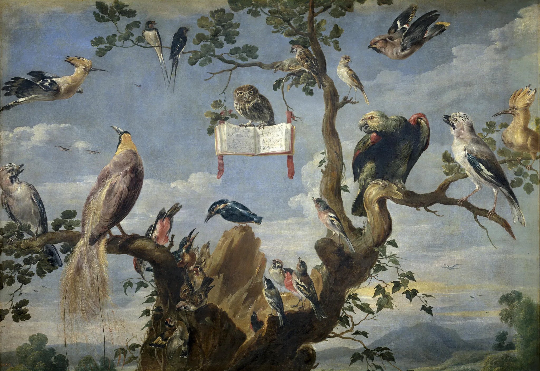 Le Concert d'Oisaeux - Frans Snyders image 1 reproduction artisanale de tableau