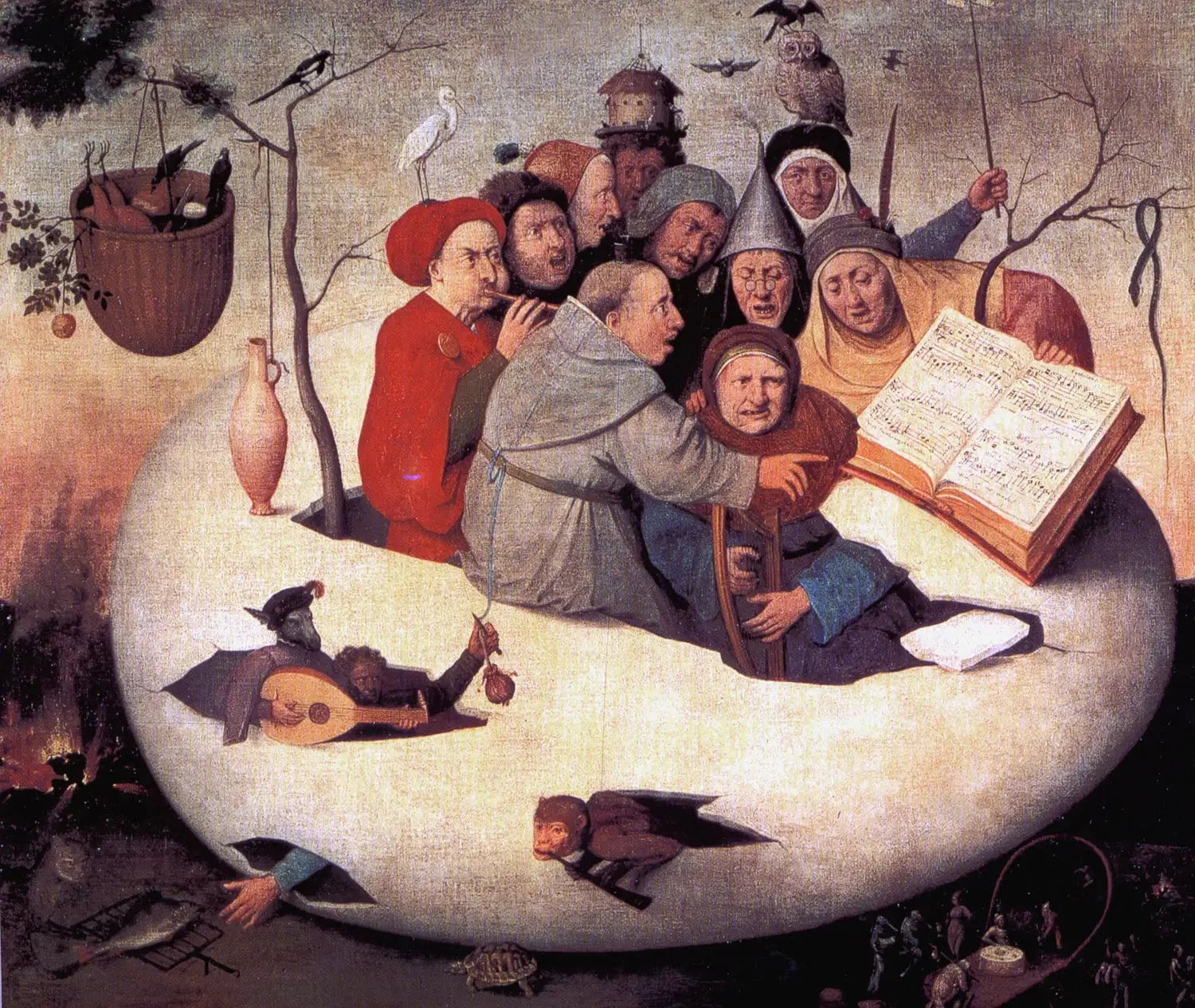 Le Concert dans l'œuf - Hieronymus Bosch image 1 reproduction artisanale de tableau