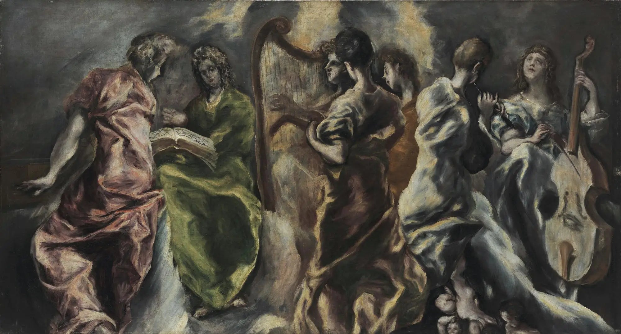 Le Concert des anges - El Greco image 1 reproduction de peinture à l’huile