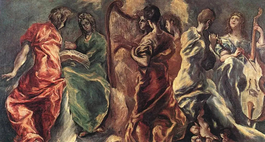 Le Concert des anges - El Greco image 1 copie peinte à la main à l’huile