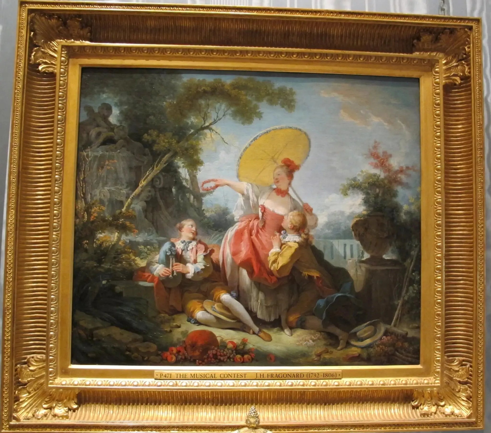 Le concours musical - Jean-Honoré Fragonard image 1 tableau peint à l’huile sur toile