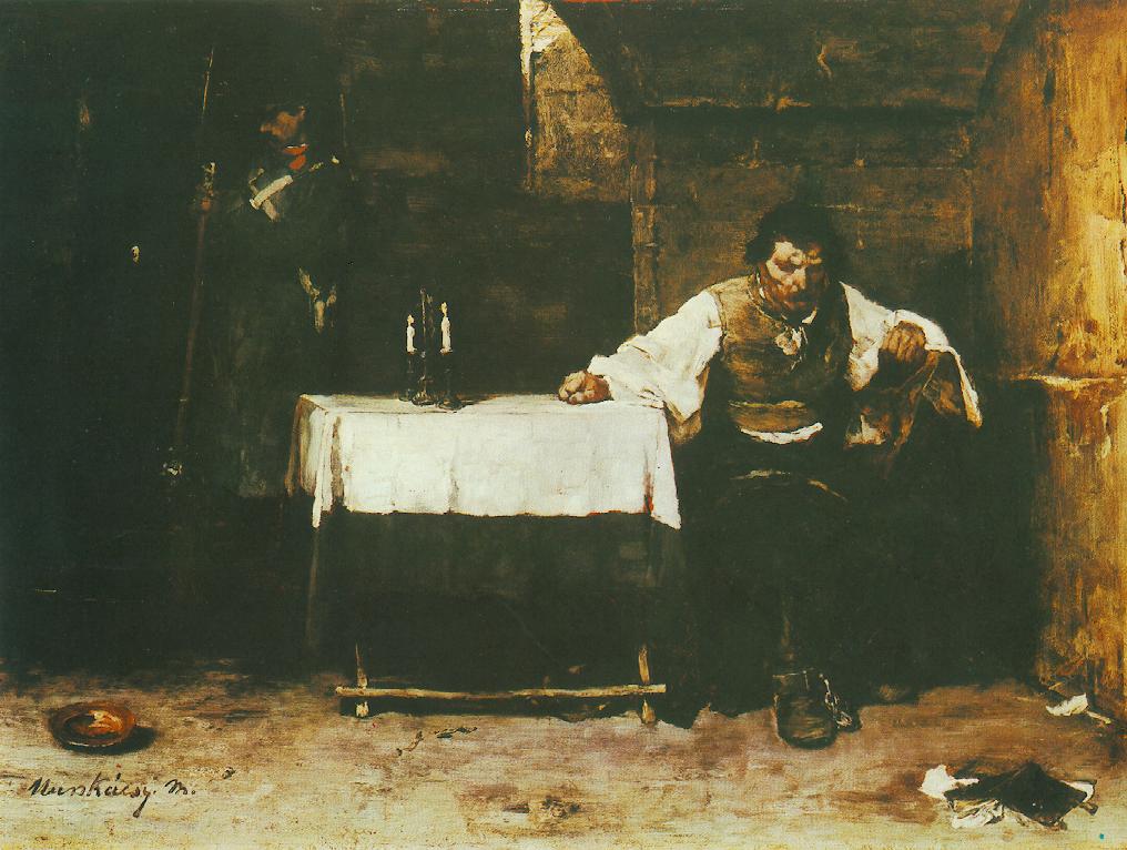Le condamné (Cellule des condamnés) - Mihály Munkácsy image 1 reproduction de peinture à l’huile