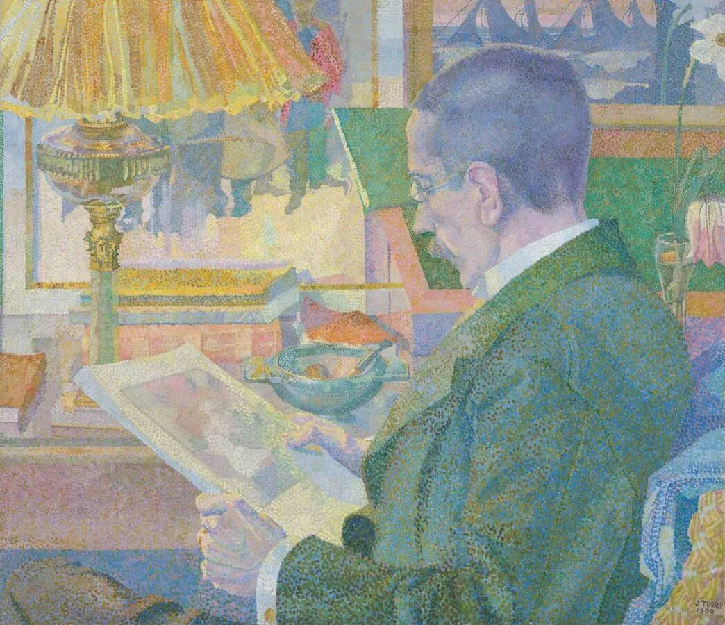 Le connaisseur des estampes (Dr Aegidius Timmermann) - Jan Toorop image 1 reproduction artisanale de tableau