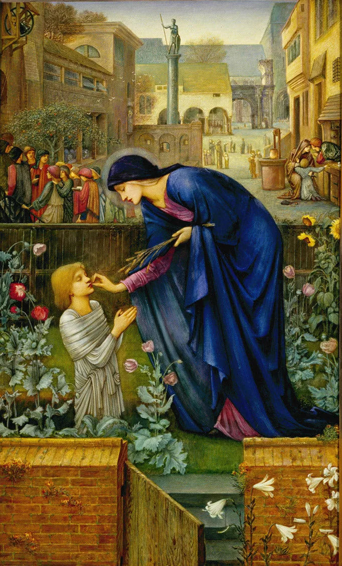 Le Conte de la Prieuré - Edward Burne-Jones image 1 copie peinte à la main à l’huile