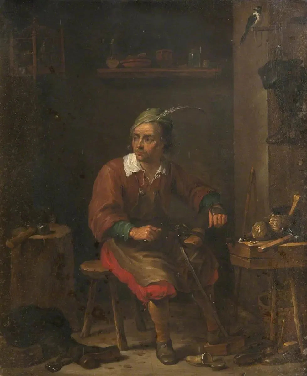 Le cordonnier - David Teniers le Jeune image 1 copie peinte à la main à l’huile