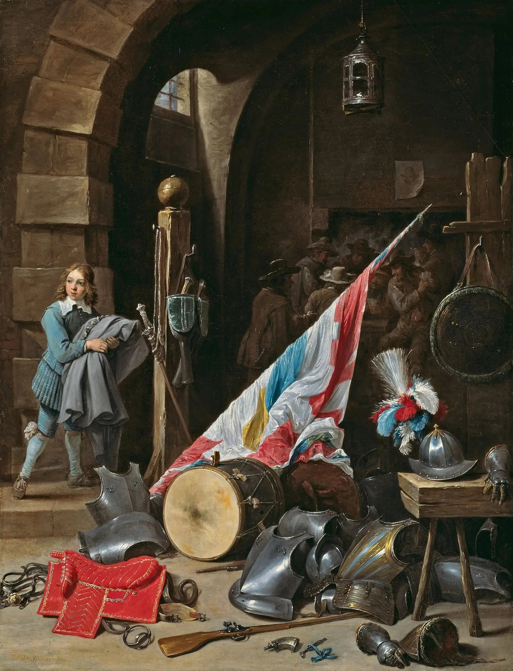 Le corps de garde - David Teniers le Jeune image 1 reproduction de peinture à l’huile