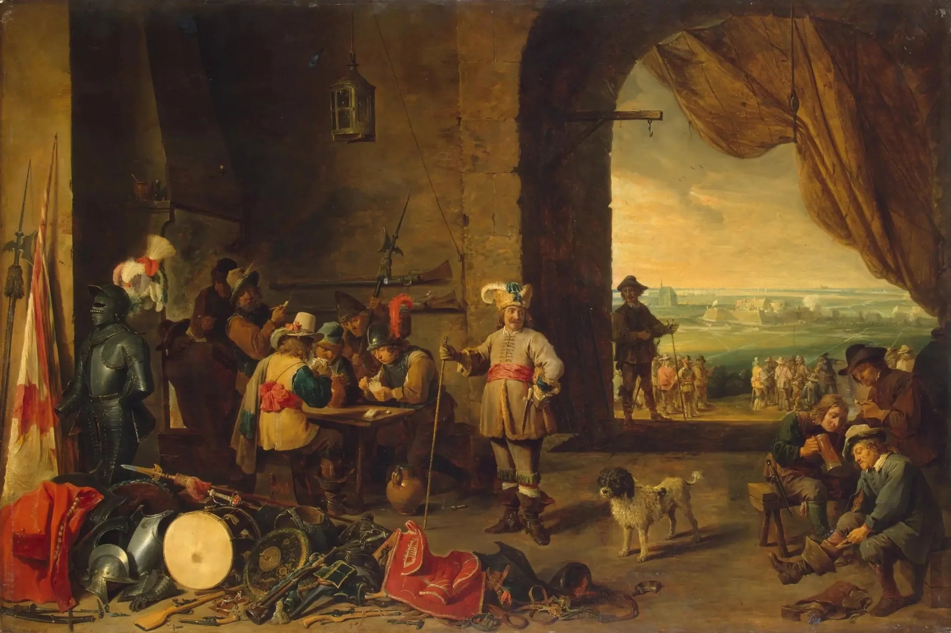 Le Corps de garde - David Teniers le Jeune image 1 reproduction réalisée par Alpha Reproduction