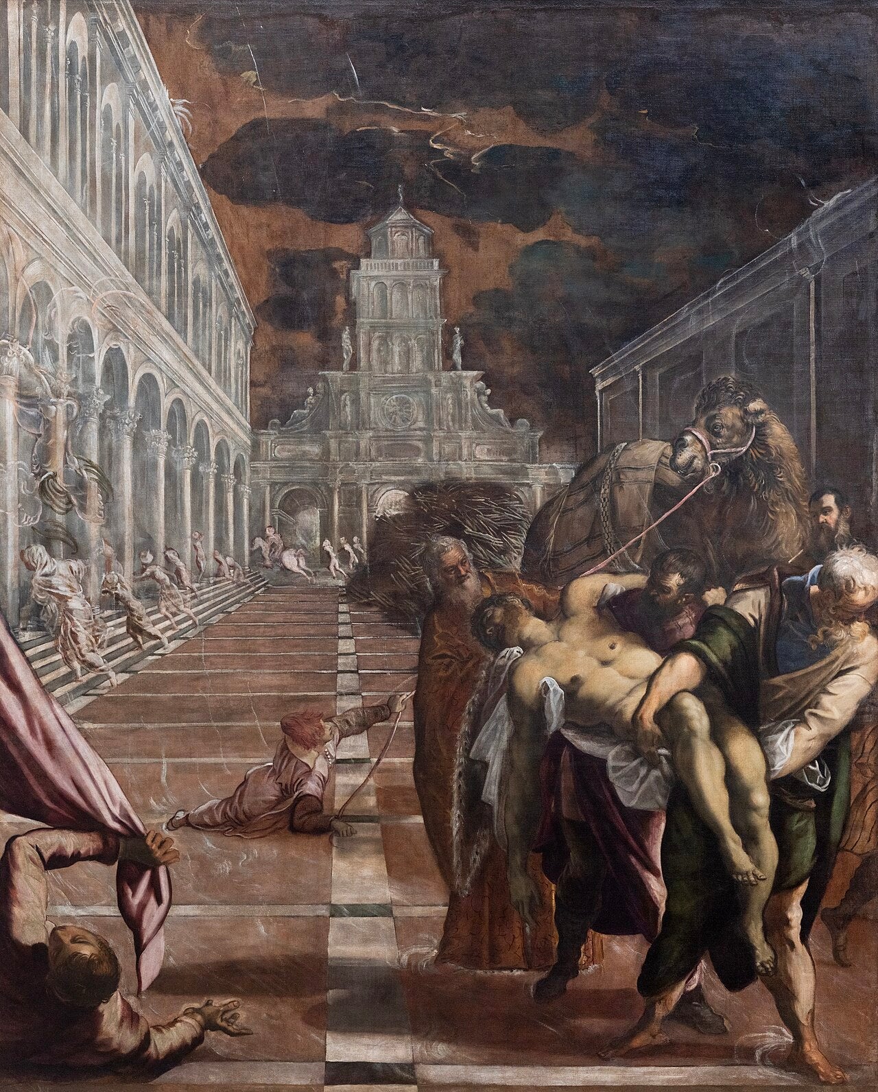 Le corps de saint Marc ramené à Venise - Jacopo Tintoretto image 1 copie de tableau peinte à la main