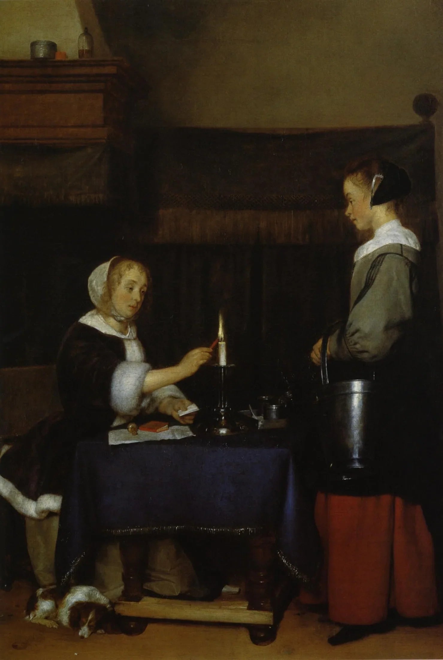 Le correspondant - Gerard ter Borch image 1 reproduction artisanale de tableau