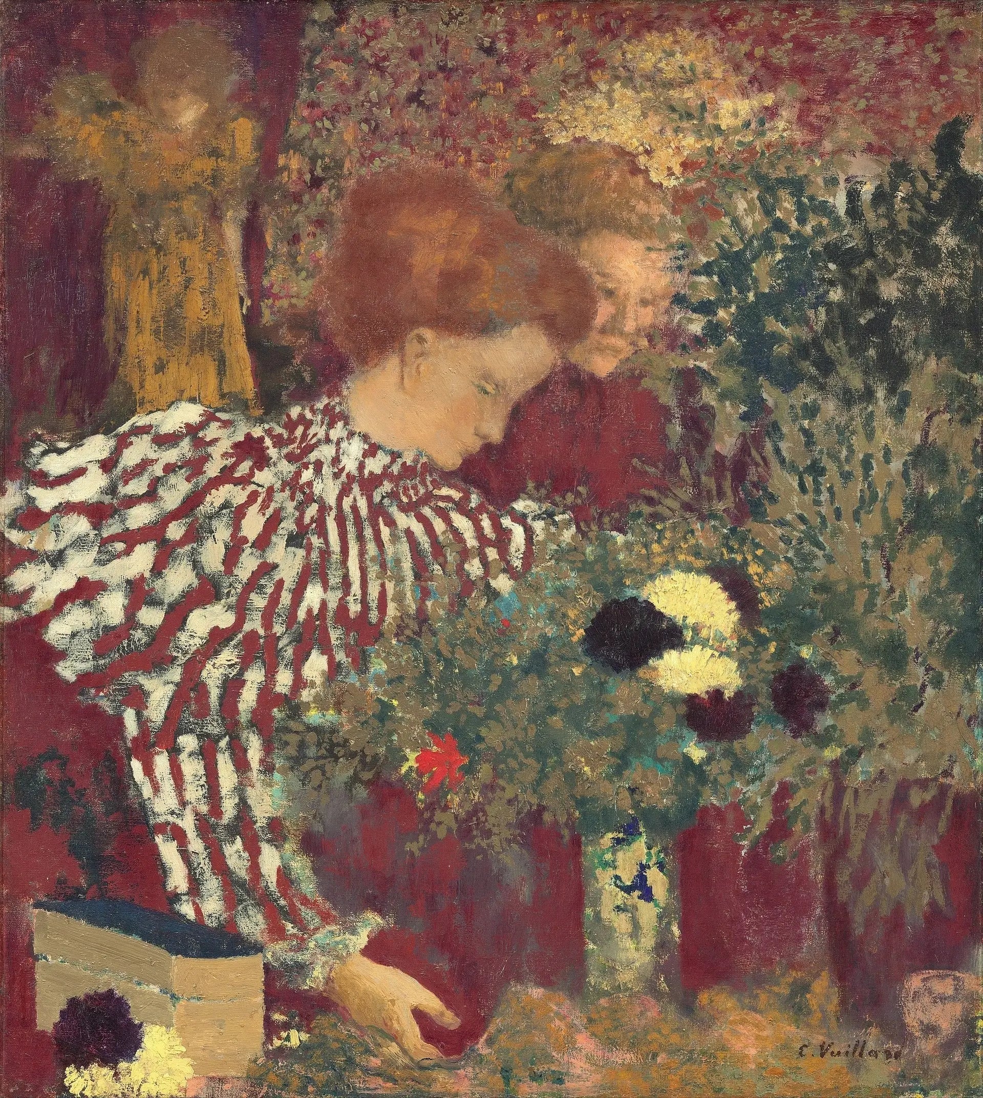 Le Corsage rayé - Édouard Vuillard image 1 copie peinte à la main à l’huile
