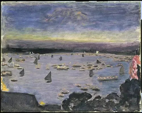 Le corso aux lampions sur l'Aussenalster à Hambourg - Pierre Bonnard