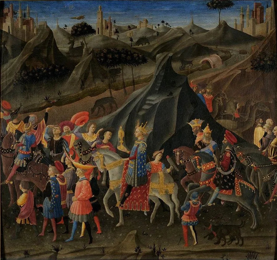 le cortège des Rois Mages - Zanobi Strozzi image 1 reproduction d’œuvre d’art à l’huile
