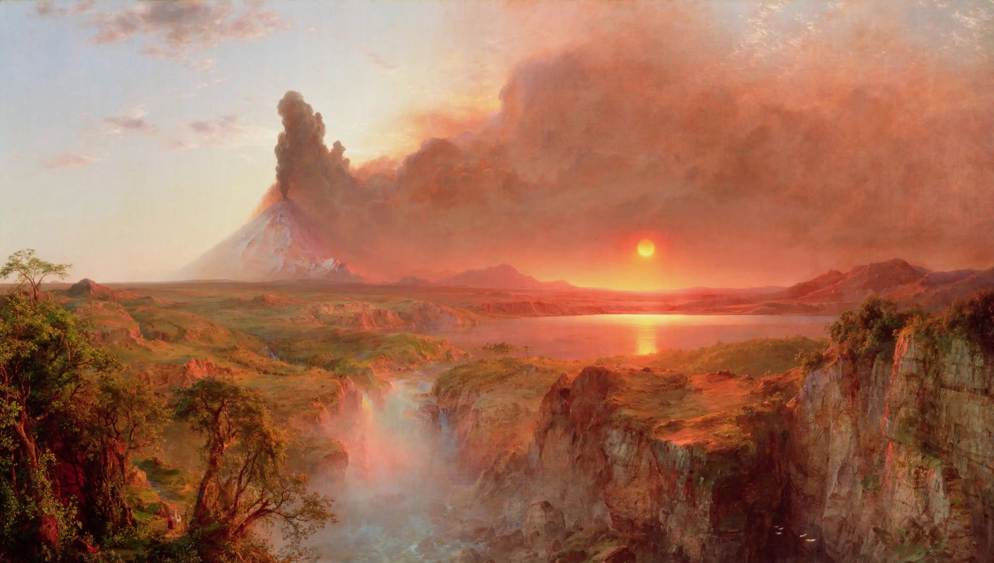 Le Cotopaxi - Frederic Edwin Church image 1 copie de tableau peinte à la main